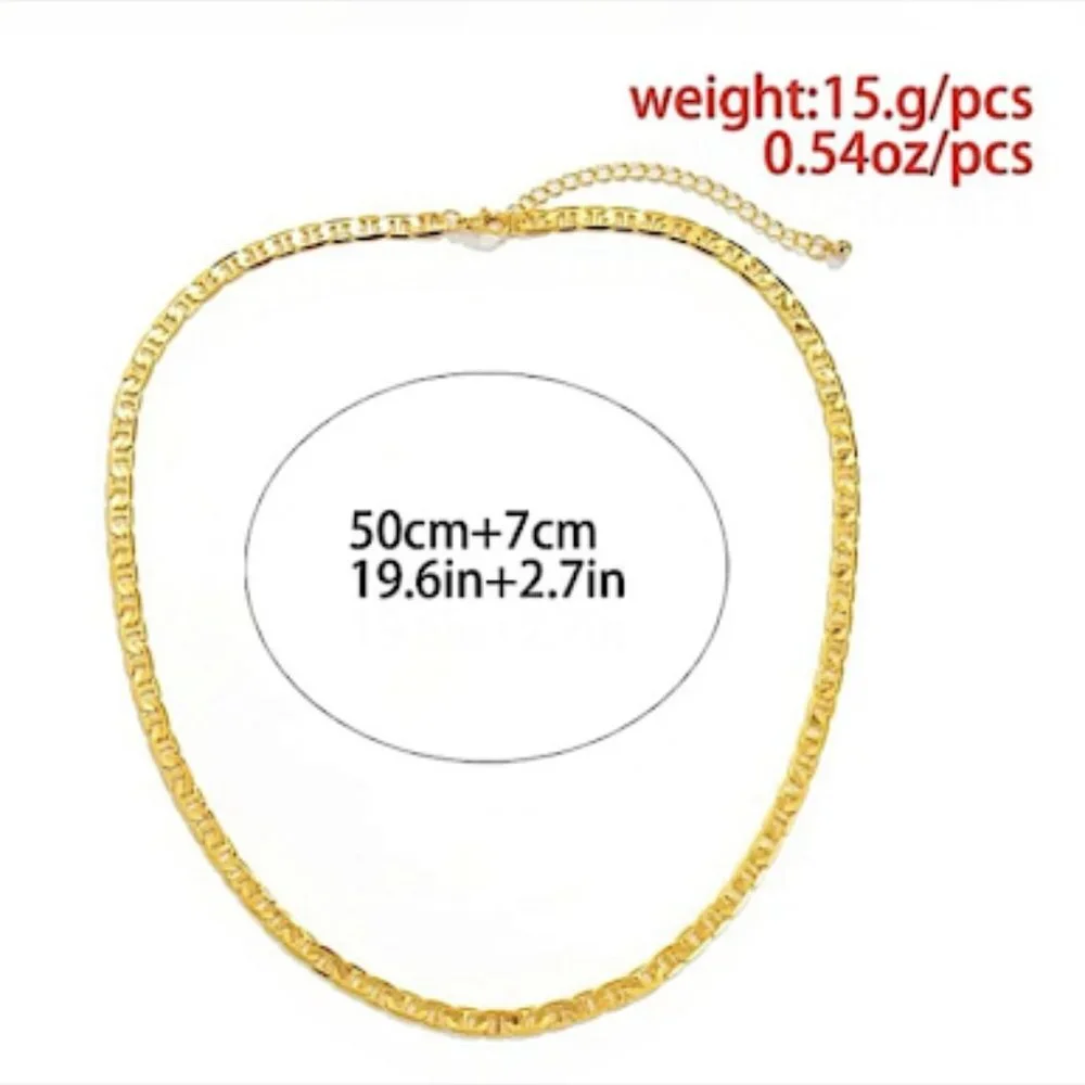 18K GOLD PLATED MARINER UNISEX NECKLACE